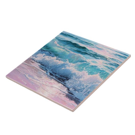 Carreau Ocean Waves Crashing on Shoreline (Côté)