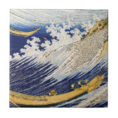 Carreau Ocean Waves Katsushika Hokusai chef-d'oeuvre art (Devant)
