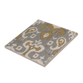 Carreau Ochre Ikat I (Côté)