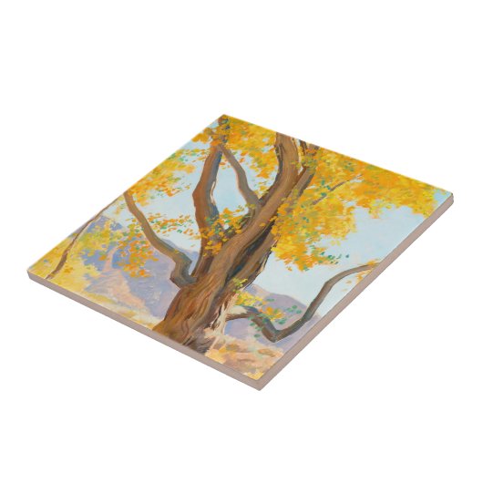 Carreau Octobre Matin par Maynard Dixon (Côté)