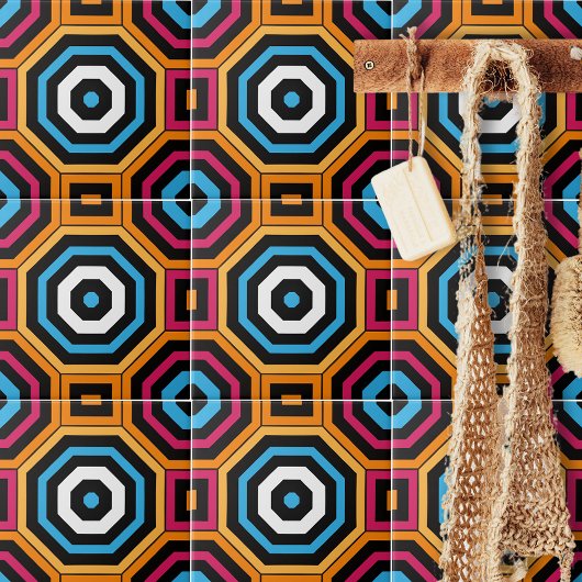 Carreau Octogone moderne coloré et géométrique Carré