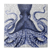 Carreau Octopus bleu (Devant)