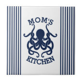 Carreau Octopus bleu & Bleu & Blancs (Devant)