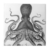 Carreau Octopus d'impression Vintage (Devant)