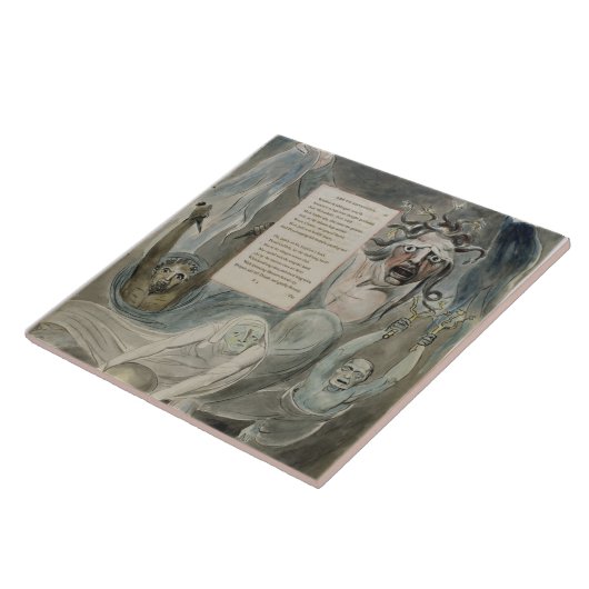 Carreau Ode à l'adversité, "des poèmes de Thomas Gray", (Côté)