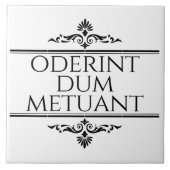 Carreau Oderint Dum Metuant (Devant)