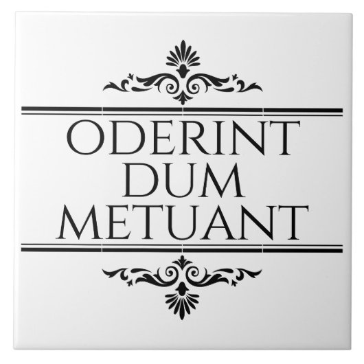 Carreau Oderint Dum Metuant (Devant)