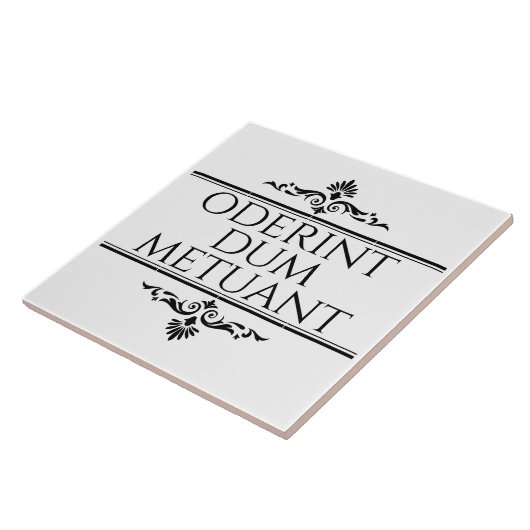 Carreau Oderint Dum Metuant (Côté)