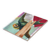 Carreau OEil du titulaire, collage numérique Abstrait (Côté)