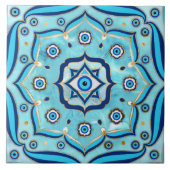 Carreau Oeil mal Amulet Mandala Ornement (Devant)