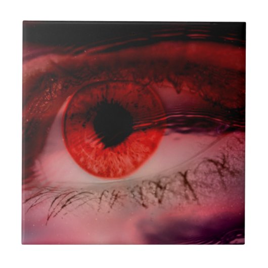 Carreau OEil rouge flottant (Devant)