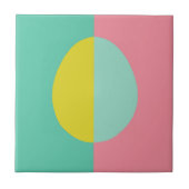 Carreau Oeuf rose et vert (Devant)