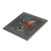 Carreau Oeufs De Coq Sur Paie (Côté)