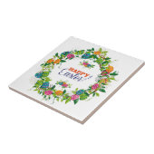 Carreau Oeufs De Pâques Et Fleurs Courbe (Côté)