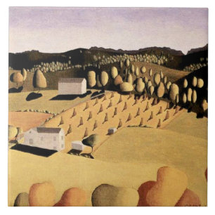 Carreau Œuvre d'art de Grant Wood, Un peu de maïs