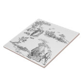 Carreau OEuvre d'art rural antique (Côté)