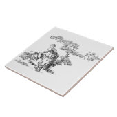 Carreau OEuvre d'art rural antique (Côté)