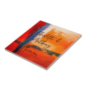 Carreau Oeuvre mariage créative Abstraite (Côté)