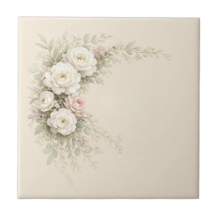 Carreau Œuvres d'art florales de jardin européen