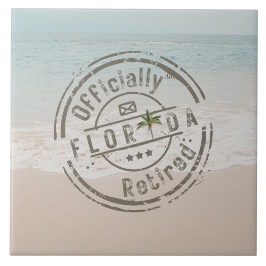 Carreau Officiellement retraité en Floride Tropical Beach  (Devant)