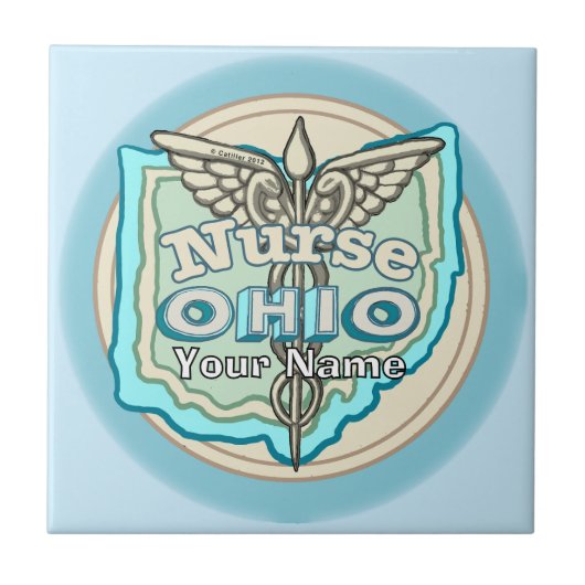 Carreau Ohio Nurse Caduceus Tile (Devant)