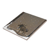 Carreau Oie dans la neige (Côté)