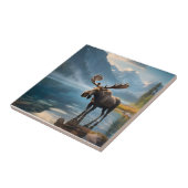 Carreau Oie dans le lac (Côté)