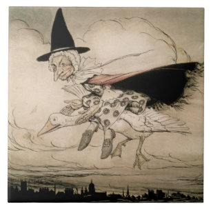 Carreau Oie de mère, frontispice de 'oie de mère l'Ol