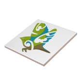 Carreau Oiseau argenté (Côté)