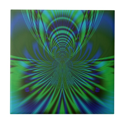 Carreau Oiseau bleu (Devant)