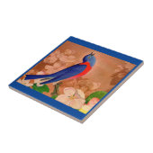 Carreau oiseau bleu du bonheur (Côté)