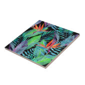 Carreau Oiseau d'aquarelle du paradis (Côté)