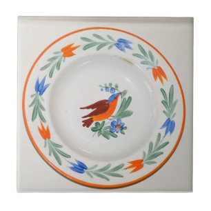 Carreau Oiseau d'art populaire