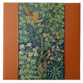 Carreau Oiseau de faisan dans un arbre (par William Morris (Devant)