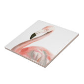 Carreau Oiseau de Flamant rose tropical (Côté)