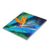 Carreau oiseau de fleur de paradis (Côté)