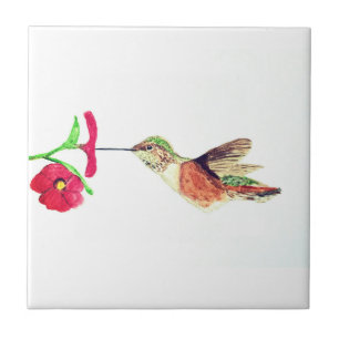 Carreau Oiseau de mer Aquarelle couleur couleur