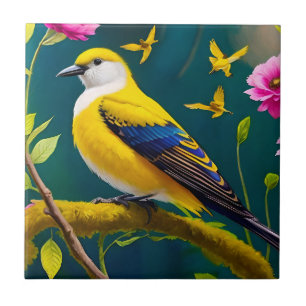 Carreau Oiseau doré