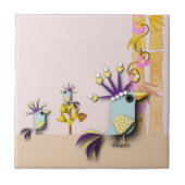 Carreau Oiseau drôle (Devant)