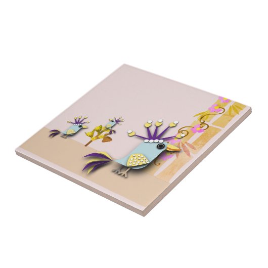 Carreau Oiseau drôle (Côté)