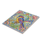 Carreau Oiseau en verre tendu (Côté)