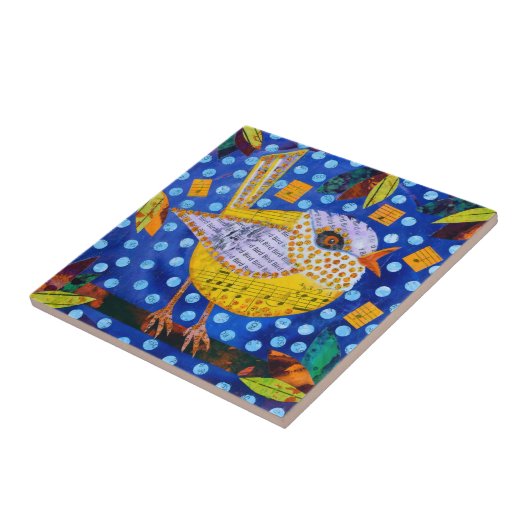 Carreau Oiseau jaune (Côté)