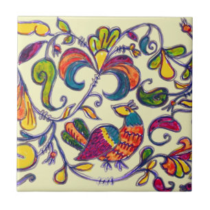 Carreau Oiseau nordique