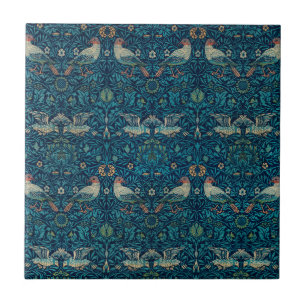 Carreau Oiseau par William Morris, textile artistique de j