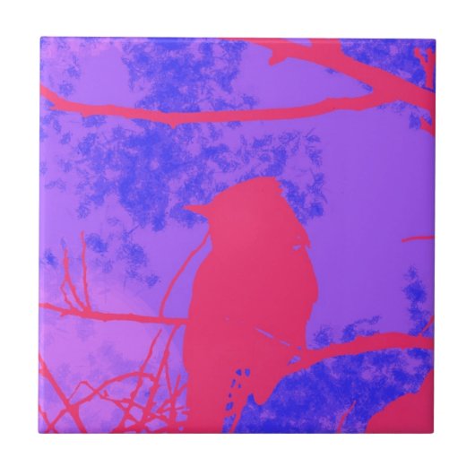 Carreau Oiseau rose (Devant)