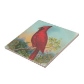 Carreau Oiseau rouge (Côté)