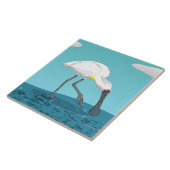 Carreau Oiseau royal de Spoonbill NZ (Côté)