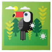 Carreau Oiseau tropical du Toucan (Devant)