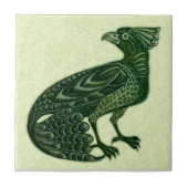 Carreau Oiseau vert de De Morgan (Devant)