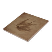 Carreau Oiseau Vintage à vapeur (Côté)